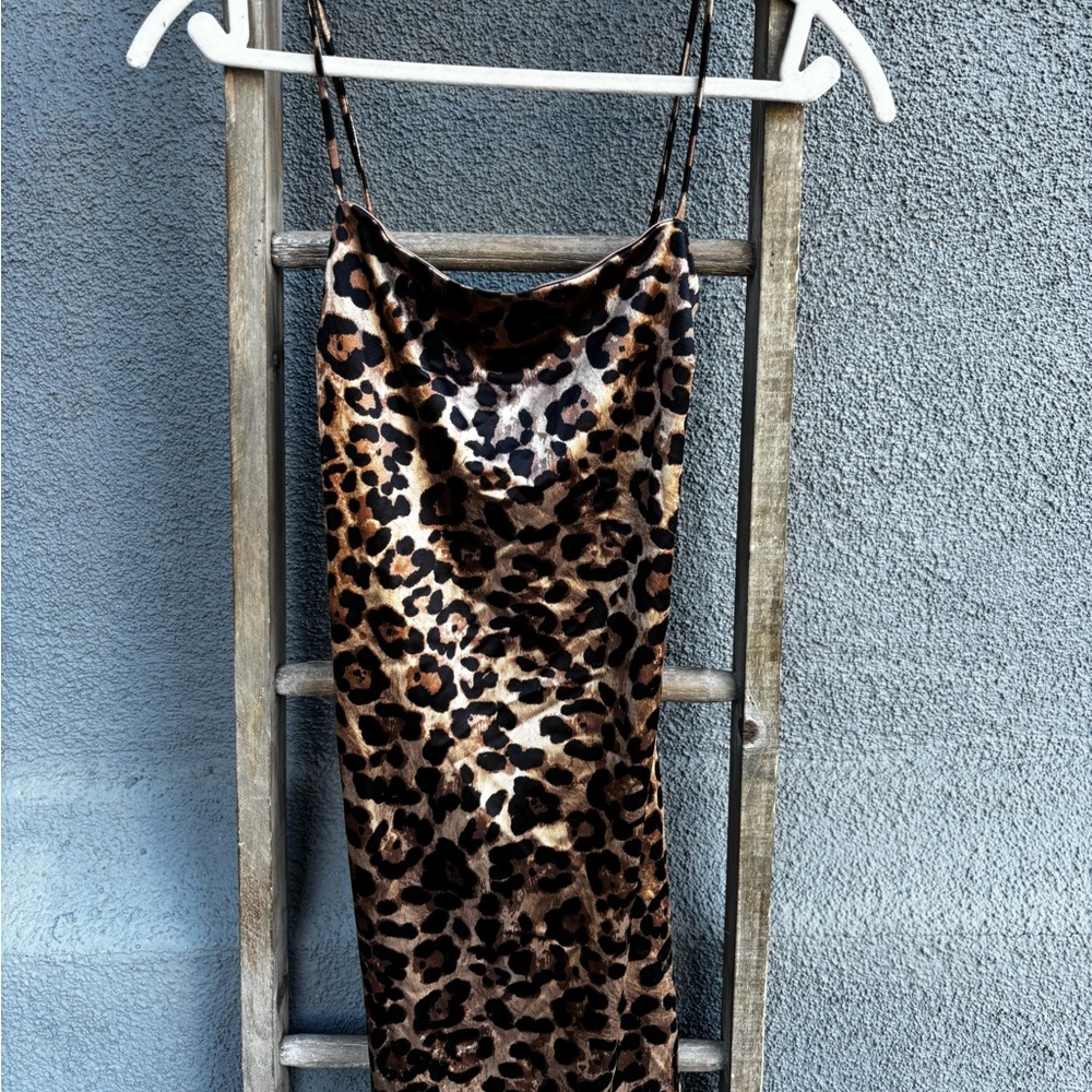 Windsor Animal Print Satin Dress